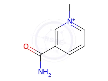 Chemical structure of 1-methylpyridin-1-ium-3-carboxamide