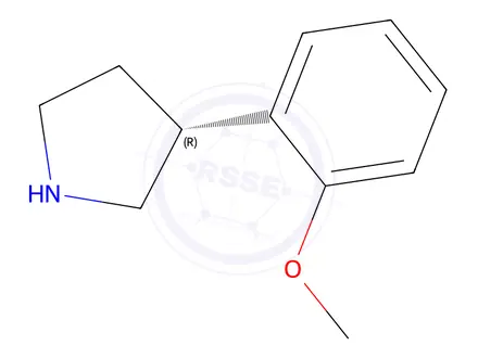 Chemical structure of (R)-3-(2-Methoxyphenyl)pyrrolidine