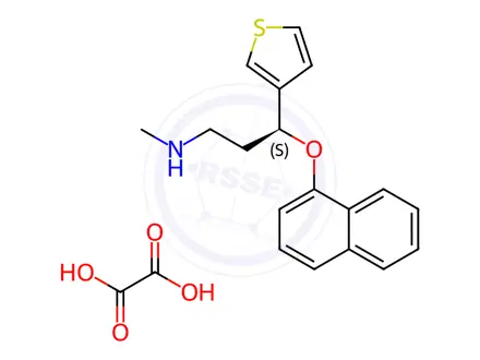 Chemical structure of Duloxetine EP Impurity F oxalate