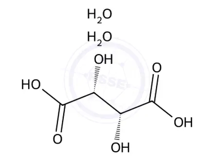 Chemical structure of Nicotine Bi-L--tartrate Dihydrate