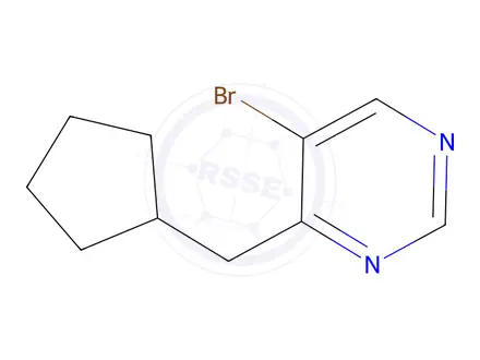 Chemical structure of 5-Bromo-4-(cyclopentylmethyl)pyrimidine