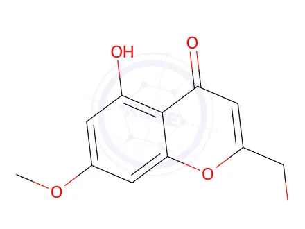 Chemical structure of 5-Hydroxy-7-methoxy-2-(hydroxymethyl)-4H-1-benzopyran-4-one