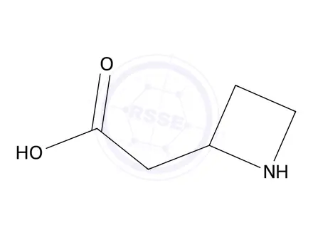 Chemical structure of 2-(Azetidin-2-yl)aceticacid