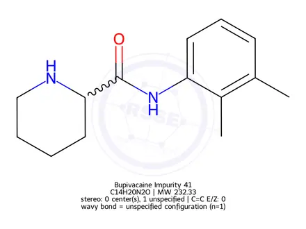 Chemical structure of Bupivacaine Impurity 41