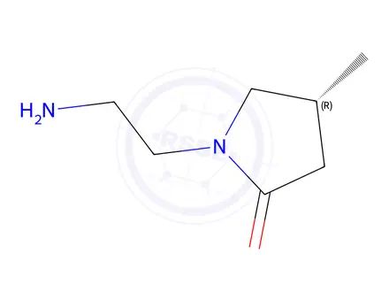 Chemical structure of (R)-1-(2-Aminoethyl)-4-methylpyrrolidin-2-one