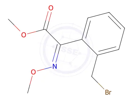 Chemical structure of Methyl 2-(2-(Bromomethyl)phenyl)-2-(methoxyimino)acetate