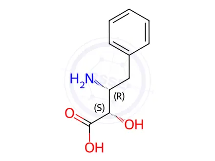 Chemical structure of 3-AMINO-2-HYDROXY-4-PHENYLBUTYRIC ACID