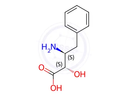 Chemical structure of (2S,3S)-3-amino-2-hydroxy-4-phenylbutanoic Acid
