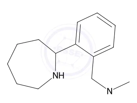 Chemical structure of 1-(2-(Azepan-2-yl)phenyl)-N,N-dimethylmethanamine