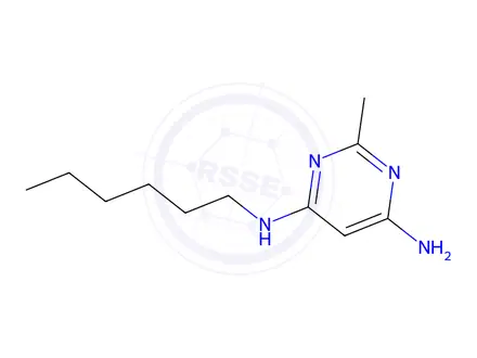 Chemical structure of n4-hexyl-2-methylpyrimidine-4,6-diamine