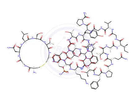 Chemical structure of Calcitonin salmon