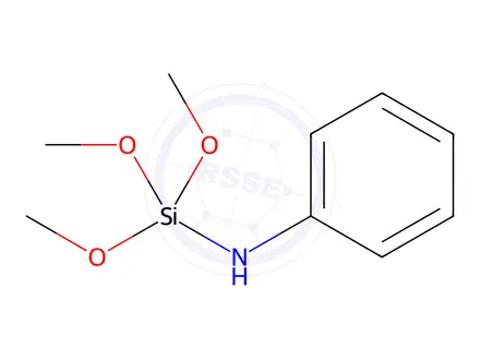 Chemical structure of (trimethoxysilyl)aniline