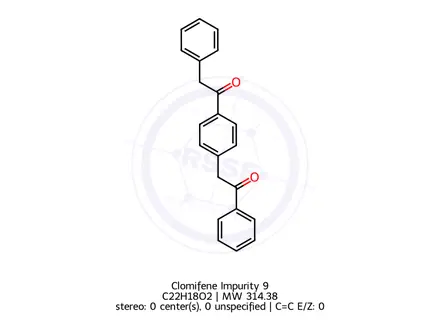 Chemical structure of Clomifene Impurity 9
