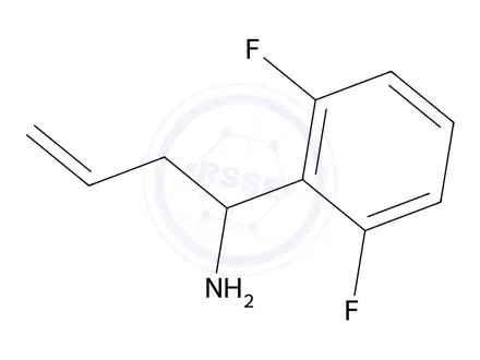 Chemical structure of 1-(2,6-Difluorophenyl)but-3-en-1-amine