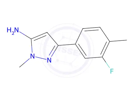 Chemical structure of 3-(3-Fluoro-4-methylphenyl)-1-methyl-1h-pyrazol-5-amine
