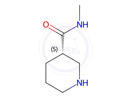 Chemical structure of (S)-N-methylpiperidine-3-carboxamide