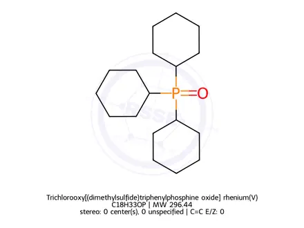 Chemical structure of Tricyclohexylphosphine Oxide