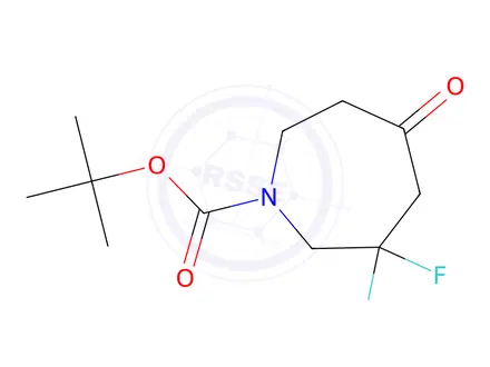 Chemical structure of tert-butyl 3,3-difluoro-5-oxo-azepane-1-carboxylate