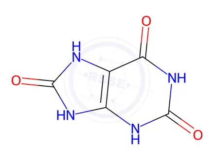 Chemical structure of Uric Acid
