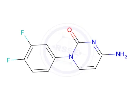 Chemical structure of 4-Amino-1-(3,4-difluorophenyl)pyrimidin-2(1H)-one