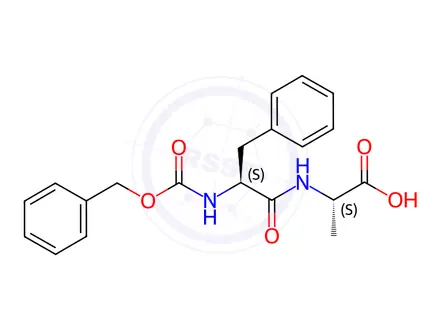 Chemical structure of Z-Phe-Ala-OH