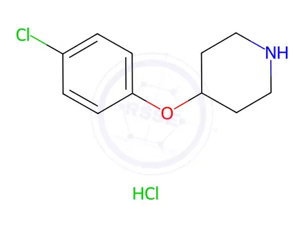 Chemical structure of 4-(4-Chloro-phenoxy)-piperidine hydrochloride