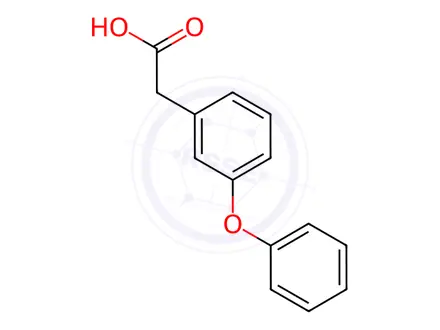 Chemical structure of 3-Phenoxyphenylacetic acid