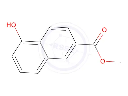 Chemical structure of methyl 5-hydroxynaphthalene-2-carboxylate