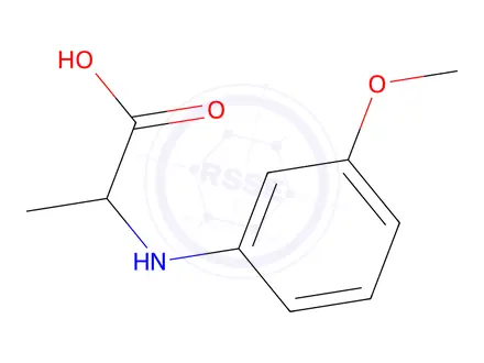 Chemical structure of 2-(3-METHOXY-PHENYLAMINO)-PROPIONIC ACID