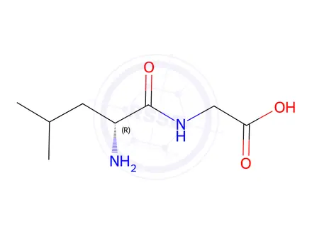 Chemical structure of D-leucylglycine