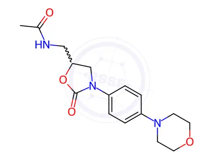 Chemical structure of Defluoro?rac-Linezolid