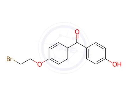 Chemical structure of [4-(2-Bromoethoxy)phenyl](4-hydroxyphenyl)methanone