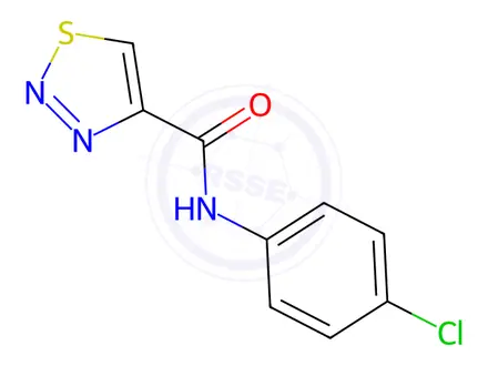Chemical structure of N-(4-Chlorophenyl)-1,2,3-thiadiazole-4-carboxamide
