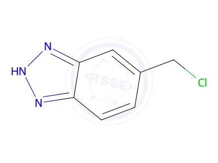 Chemical structure of 1H-Benzotriazole,5-(chloromethyl)-(9CI)