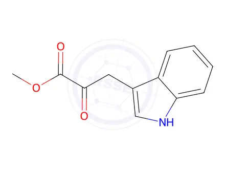 Chemical structure of Methyl 3-(1H-indol-3-yl)-2-oxopropanoate
