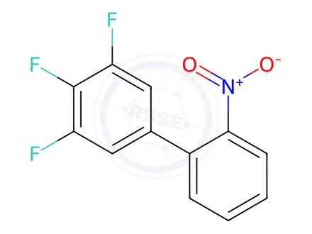Chemical structure of 3′,4′,5′-Trifluoro-2-nitro-1,1′-biphenyl
