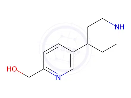 Chemical structure of (5-(piperidin-4-yl)pyridin-2-yl)methanol dihydrochloride