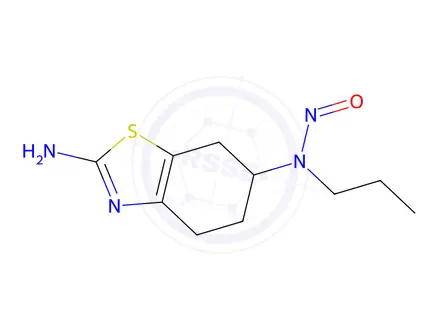 Chemical structure of N-(2-Amino-4,5,6,7-tetrahydrobenzo[d]thiazol-6-yl)-N-propylnitrous amide