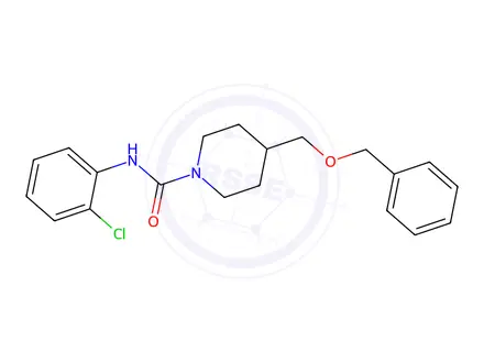 Chemical structure of 4-((Benzyloxy)methyl)-N-(2-chlorophenyl)piperidine-1-carboxamide