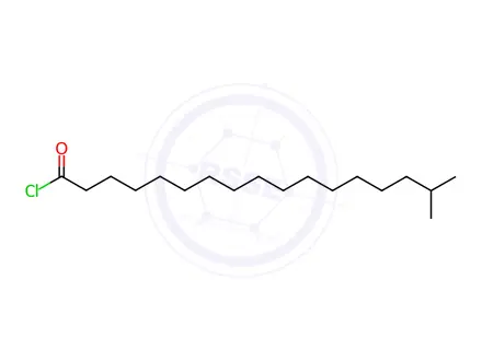 Chemical structure of 16-Methylheptadecanoic acid chloride