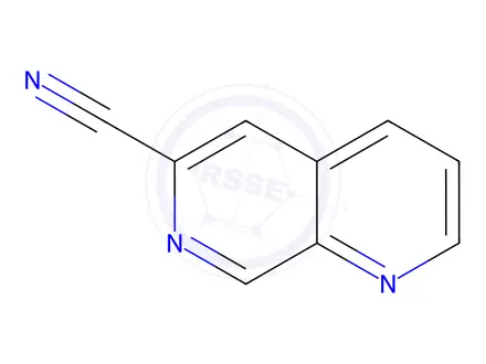 Chemical structure of 1,7-naphthyridine-6-carbonitrile