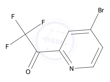 Chemical structure of 1-(4-Bromopyridin-2-yl)-2,2,2-trifluoroethan-1-one