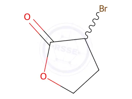 Chemical structure of α-Bromo-γ-butyrolactone