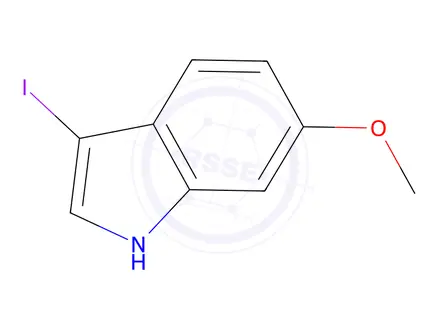 Chemical structure of 3-Iodo-6-methoxy-1H-indole