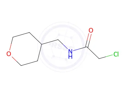 Chemical structure of 2-Chloro-N-(tetrahydro-2H-pyran-4-ylmethyl)acetamide