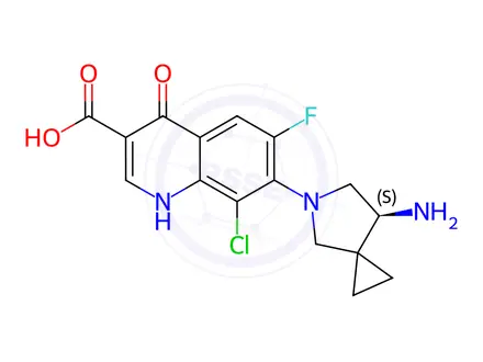 Chemical structure of Sitafloxacin Impurity 168