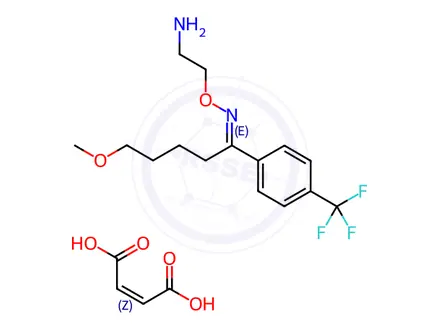 Chemical structure of Fluvoxamine Maleate