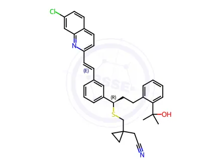 Chemical structure of Montelukast Cyclopropaneacetonitrile Impurity