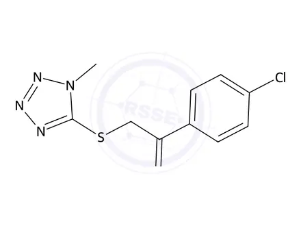 Chemical structure of 1-(4-Chlorophenyl)-2-((1-methyl-1h-tetrazol-5-yl)thio)ethan-1-one