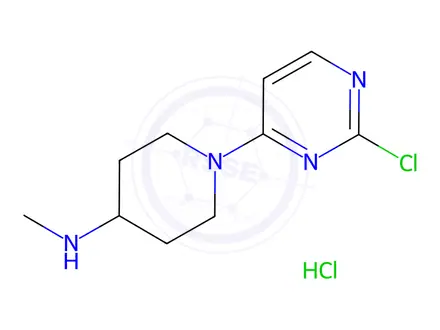 Chemical structure of 1-(2-Chloropyrimidin-4-yl)-N-methylpiperidin-4-amine hydrochloride